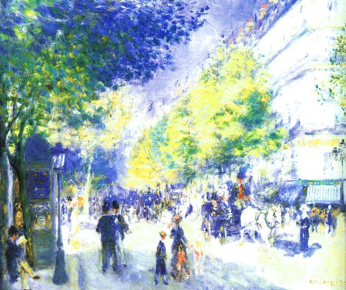 Pierre Renoir Les Grands Boulevards Germany oil painting art